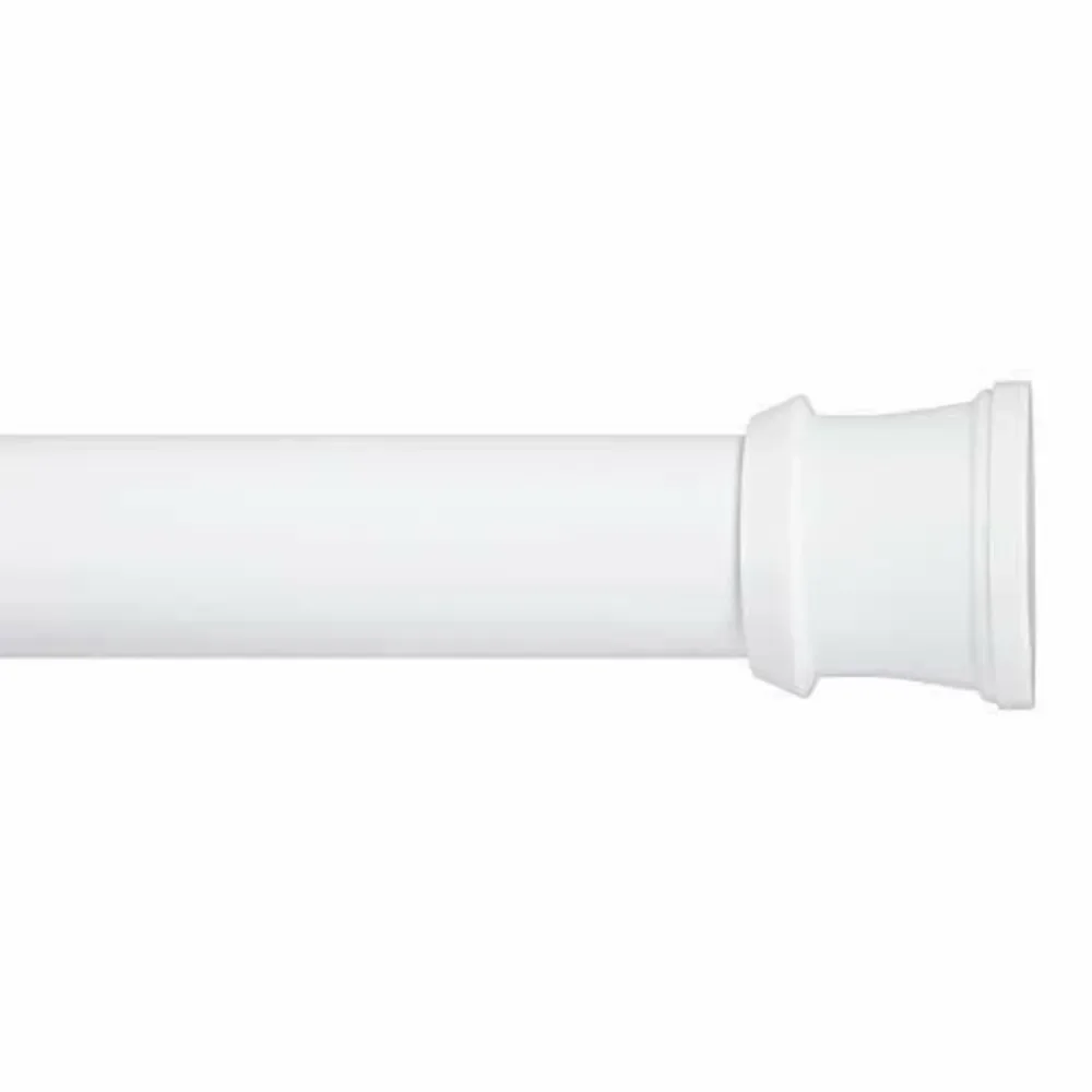 Kenney KN607C/10V1 Fashion Tension Shower Curtain Rod, 24 to 40-Inch, White